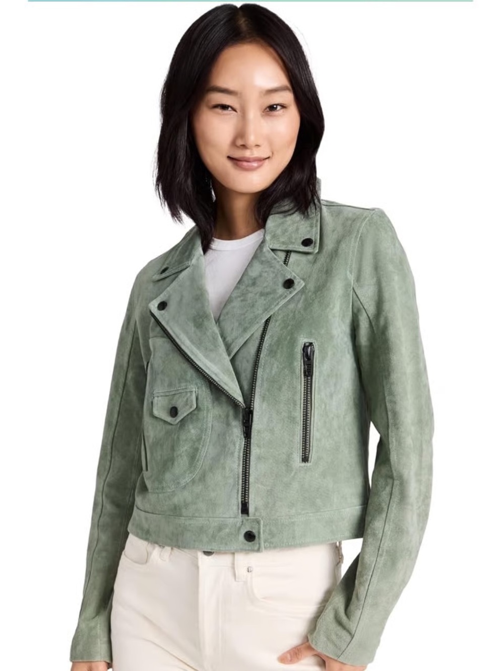 BLANKNYC Basil Suede Moto Jacket